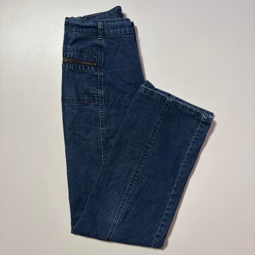 Navy Rio Sud Denim High Rise Wide Leg Jeans - 29